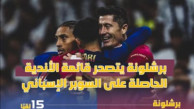 برشلونة يتصدر قائمة الأندية الحاصلة على السوبر الإسباني (انفوجراف)