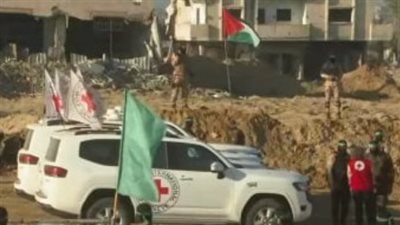 استعدادات فى غزة لإطلاق سراح الدفعة الرابعة من المحتجزين الإسرائيليين