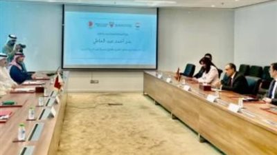 وزير الخارجية والهجرة المصري يلتقى بوزير الصناعة والتجارة البحرينى فى المنامة