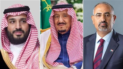 الزُبيدي يهنئ خادم الحرمين الشريفين وولي عهده بذكرى يوم التأسيس 