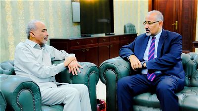 نائب رئيس مجلس القيادة الرئاسي باليمن يناقش مع الفريق الصبيحي مستجدات الأوضاع العسكرية والإنسانية 