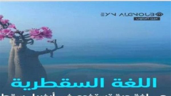 اللغة السقطرية.. تاريخ ممتد وهوية راسخة أحد أقدم اللغات السامية الجنوبية اللغة السقطرية.. تاريخ ممتد وهوية راسخة أحد أقدم اللغات السامية الجنوبية