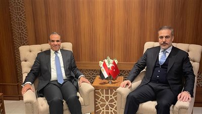 وزير الخارجية والهجرة يعقد لقاءً مع نظيره التركي على هامش الاجتماع الاستثنائي لمنظمة التعاون الإسلامي