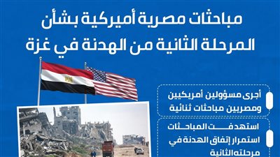 مباحثات مصرية أميركية بشأن المرحلة الثانية من الهدنة في غزة (إنفوجراف)