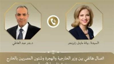 بدر عبد العاطى يبحث مع وزيرة خارجية النمسا الوضع فى سوريا وغزة