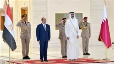 مراسم استقبال رسمية للرئيس السيسى بالديوان الأميرى القطرى (بث مباشر)