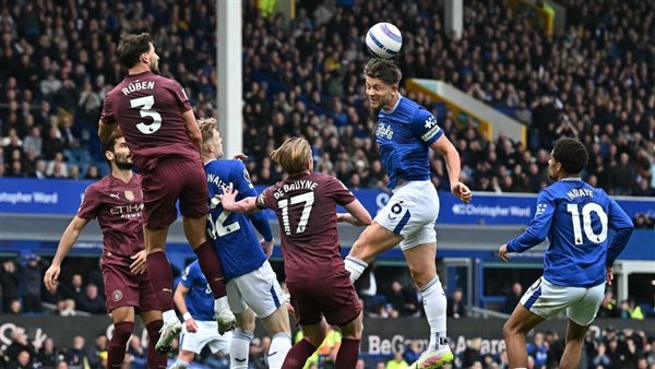 مانشستر سيتي يحقق فوزا صعبا على إيفرتون في الدوري الإنجليزي