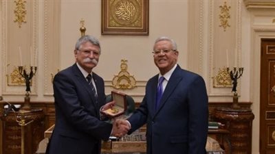 رئيس مجلس النواب المصري يستقبل رئيس برلمان المجر