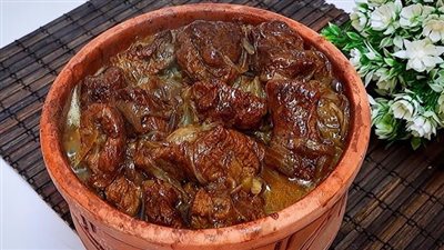 طاجن لحمة بالبصل صبحي كابر