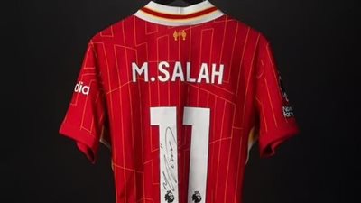 أعلى سعر بتاريخ ليفربول.. قميص محمد صلاح في مباراة توتنهام يباع بـ15 ألف جنيه إسترليني