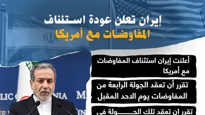 إيران تعلن عودة استئناف المفاوضات مع أمريكا (إنفوجراف)