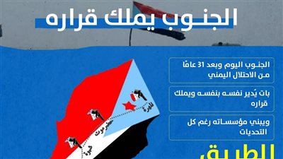 الجنوب يملك قراره (انفوجراف)