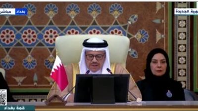  عبد اللطيف الزياني: ندعم مسار حل الدولتين والخطة العربية لإعادة إعمار غزة