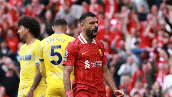 صلاح يهدي ليفربول تعادلًا مثيرا مع كريستال بالاس في ليلة الاحتفال بالدوري الإنجليزي