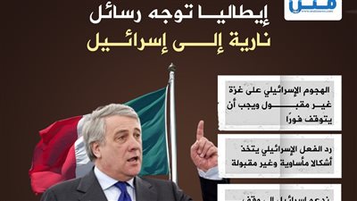 إيطاليا توجه رسائل نارية إلى إسرائيل (إنفوجراف)
