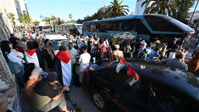 لكسر الحصار.. قافلة الصمود تنطلق من تونس في اتجاه قطاع غزة
