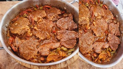 طريقة عمل اللحمة بالبصل في الفرن.. مذاق سهل التحضير