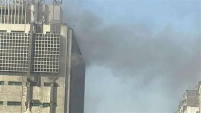 المعاينة: حريق سنترال رمسيس التهم مكاتب إدارية فى الطابق السابع 