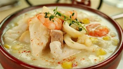 طريقة عمل شوربة سي فود بالكريمة