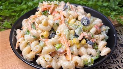 طريقة عمل سلطة المكرونة