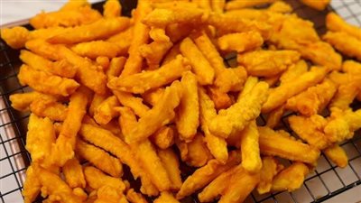 طريقة عمل بطاطس جمبري مثل المطاعم 