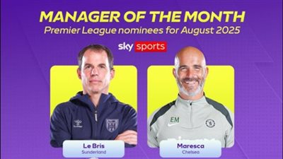 سلوت ينافس ماريسكا على جائزة أفضل مدرب خلال أغسطس بالدوري الإنجليزي