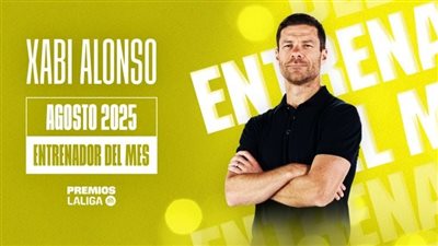 تشابي ألونسو يحصد جائزة مدرب شهر أغسطس في الدوري الإسباني
