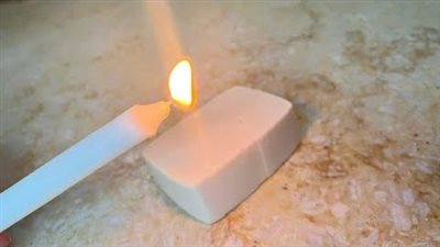 طريقة صنع الشمع من الصابون