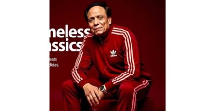 محمد إمام يحتفي بأبيه الزعيم عادل إمام برسالة مؤثرة وصورة AI مميزة