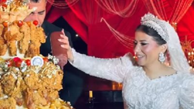 ليلة العمر لدينا هشام بحضور هبة قطب وتورتة الزفاف المبتكرة