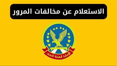 طريقة الاستعلام الإلكتروني عن مخالفات المرور فى مصر 