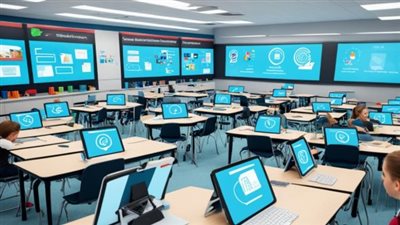 المكتبة الإلكترونية كأداة لتطوير مهارات الطلاب التقنية والرقمية