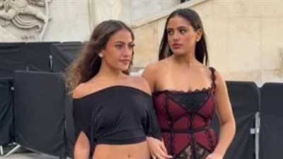 جنا وكنزي دياب تتألقان في عرض أزياء إيلي صعب بباريس