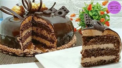 طريقة عمل التورتة مثل الجاهزة