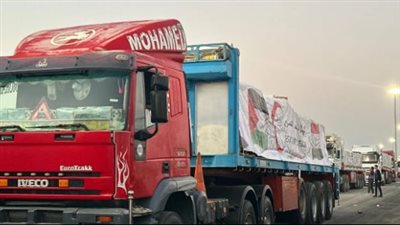 الهلال الأحمر المصري يطلق قافلة زاد العزة 54 لدعم غزة بحمولة 9 آلاف طن مساعدات إنسانية