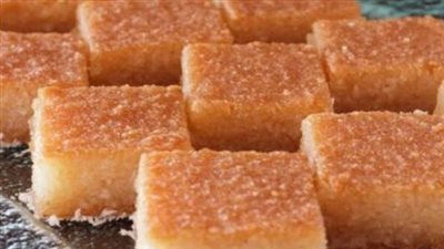 ترميله شبهه المحلات وأحلى طريقة عمل البسبوسة في المنزل