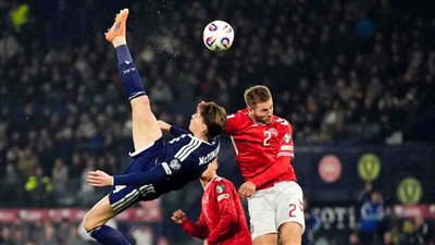 بمقصية إعجازية.. نجم منتخب اسكتلندا يحطم رقم رونالدو الفريد