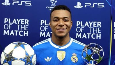 مبابي أفضل لاعب في الجولة الخامسة من دوري أبطال أوروبا