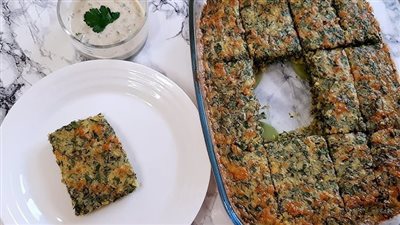 صينية العجة في الفرن بمكونات بسيطة 