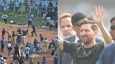 شغب واقتحام وتكسير.. فوضى عارمة تفسد استقبال ميسي في الهند (صور)