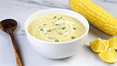 طريقة عمل شوربة ذرة بالكريمة للشتاء 