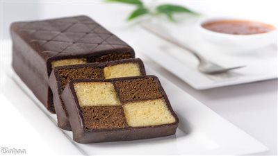 طريقة عمل كيكة الشطرنج سهلة وبسيطة 