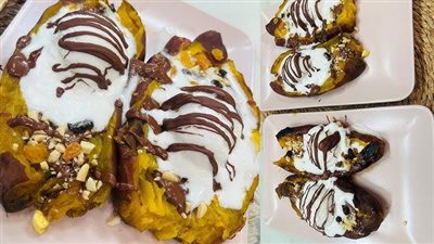 طريقة تحضير كومبير البطاطا الحلوة 