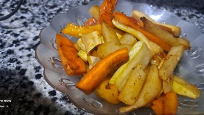 طريقة عمل خضار سوتيه بصلصة الزبدة والثوم