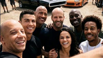 هل بدء كريستيانو رونالدو تصوير دوره في فيلم Fast & Furious؟