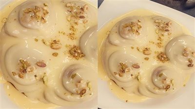 طريقة عمل السينابون المغطى بصوص الجبن 