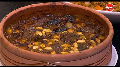 طريقة عمل طاجن لحمة بالقراصيا