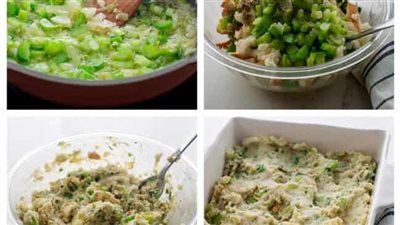 طريقة عمل البطاطس المهروسة المحشية بالخضار 