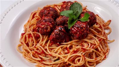 طريقة عمل طبق مكرونة بكرات اللحم