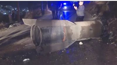  سقوط صاروخ باليستي إيراني في شمال الأردن 